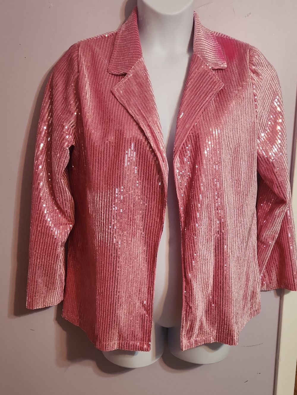 Pink Sequin Blazer Like New